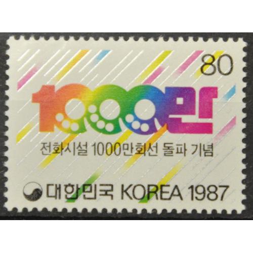 Южная Корея 100 лет телефону 1987