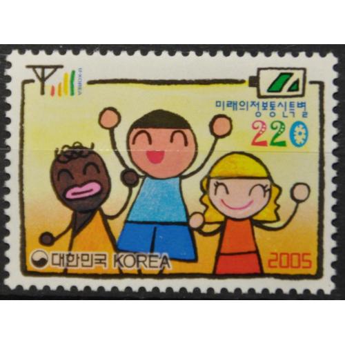 Южная Корея Дети Мобильная связь 2005