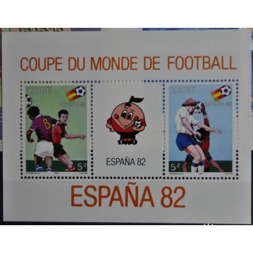 Заир Спорт Футбол Испания-82 1981