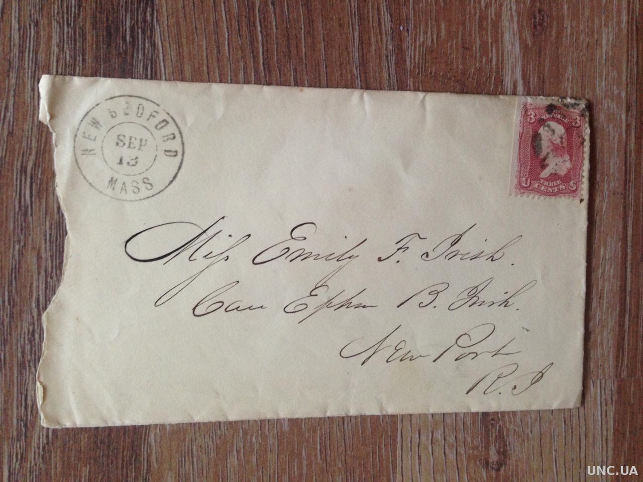 Старинный конверт из США