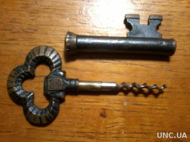 Штопор в виде ключа был изготовлен в 70-80 годы ХХ века